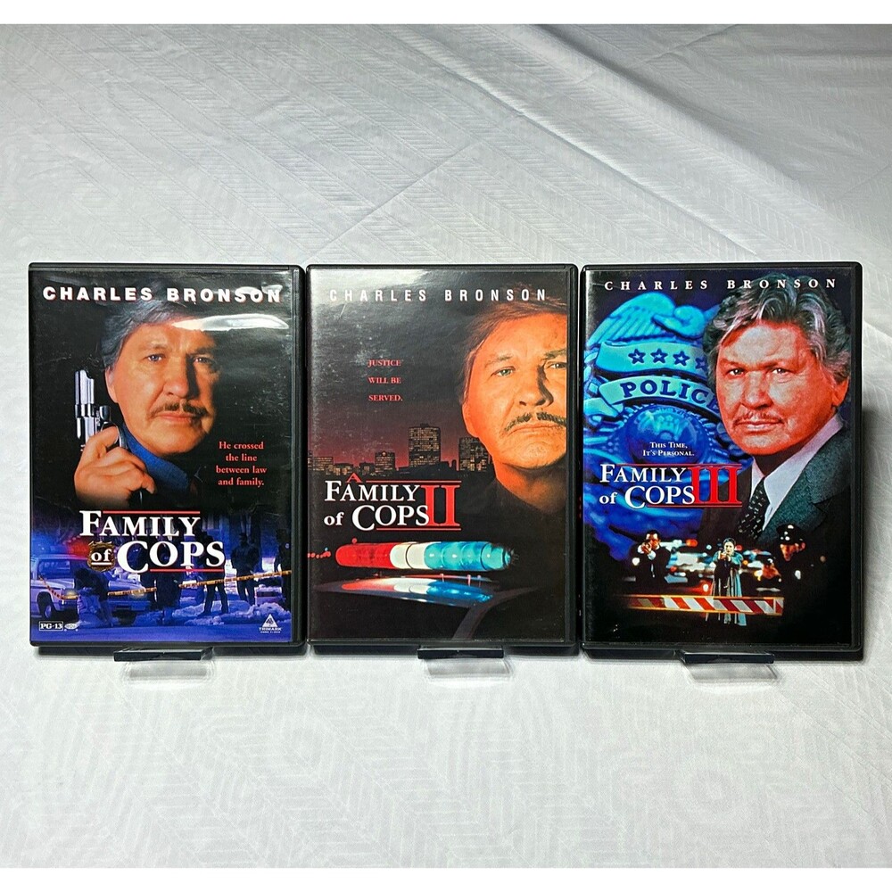 Charles Bronson Family of Cops I II III DVD Lot 3-Disc Set.